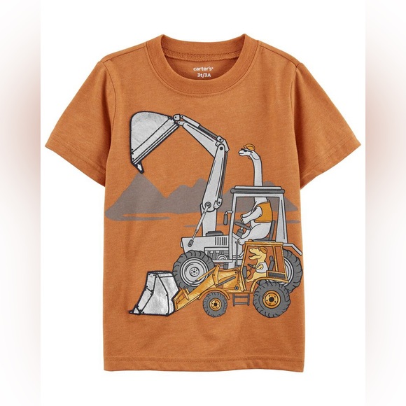 Carters Toddler Boys Three Assorted Styles Graphic T-Shirts & One Pocket Henley - Picture 4 of 16